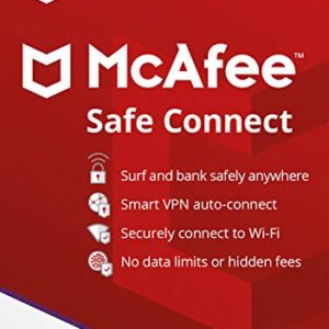 [Old Version] McAfee Safe Connect VPN 2022 | 5 Device | Internet Security and Privacy Software | Windows/Mac/ChromeOS/Android/iOS | 1 Year Subscription | Key Card