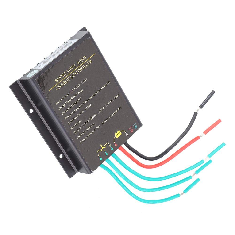 MPPT Wind Charge Controller, 48V 800W Waterproof Wind Turbine Controller MPPT Wind Generator Controller Wind Power Regulator IP67 Protection Grade, Dust-Proof/Oxidation-Resistant