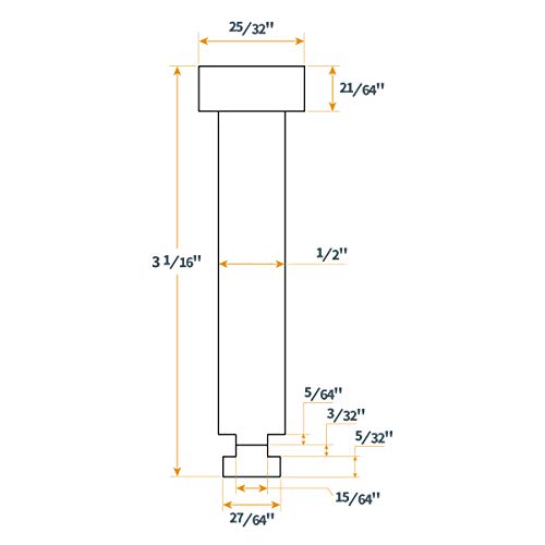 POWERTEC 71438 T-Track Clamp Vice | Hold Down Clamps for T-Tracks Accepting 1/4 Inch hex head Bolts – 2 Pack