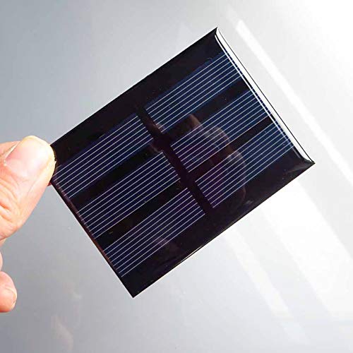 Treedix 3pcs 1.5V 0.65W Polysilicon Solar Panel Glue Solar Cell Battery Charger DIY Solar Product Mini Small Solar Panel Module Kit Polycrystalline Silicon Encapsulated in Waterproof Resin (0.65W)