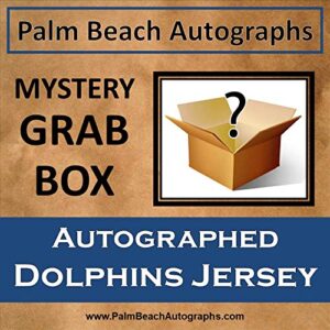 mystery grab box - autographed miami dolphins football jersey