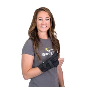 brace direct universal wrist and thumb stabilizer splint, spica and medical brace - arthritis, tendonitis, gamekeepers, de quervain's tenosynovitis, fracture forearm support cast, pain relief