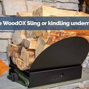 LogOX Fireside Bundle, WoodOX Sling Ergonomic Firewood Carrier & Hearth Bin Firewood Rack, Bundle Pack