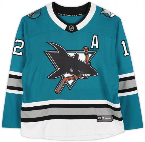 Patrick Marleau San Jose Sharks Autographed Teal Fanatics Breakaway Jersey - Autographed NHL Jerseys