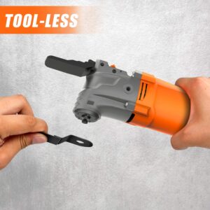 ENERTWIST Oscillating Tool, 4.2 Amp Oscillating Multitool Kit with 5° Oscillation Angle, 6 Variable Speed, 31pcs Saw Accessories, Auxiliary Handle and Carrying Bag, ET-OM-500