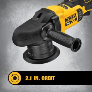 DEWALT 20V MAX* XR Cordless Polisher, Variable-Speed, Random Orbit, 5-Inch, Tool Only (DCM848B)