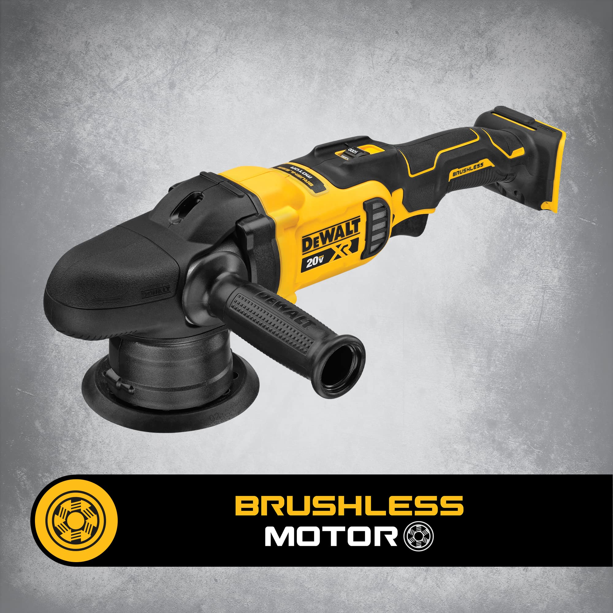 DEWALT 20V MAX* XR Cordless Polisher, Variable-Speed, Random Orbit, 5-Inch, Tool Only (DCM848B)