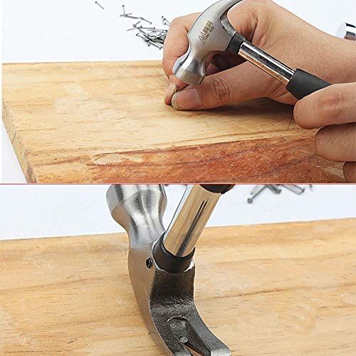 Mini Hammer- Mini Claw Hammer-Mini Claw Hammer Rubber Handle Household Carpet Wall Nail Remover With Non-Slip Shock Absorber