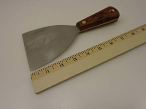 Dexter 4 inch Hi Carbon Scraper Straight Stiff Blade 530-4 Wood Handle Factory Second