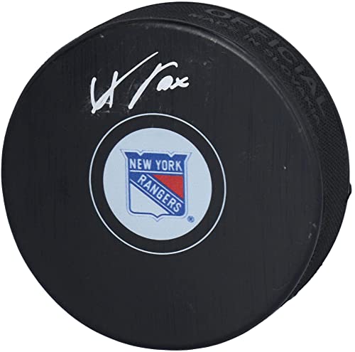 Adam Fox New York Rangers Autographed Hockey Puck - Autographed NHL Pucks