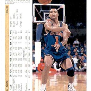 Basketball NBA 1991-92 Upper Deck #227 Darnell Valentine #227 NM Cavaliers