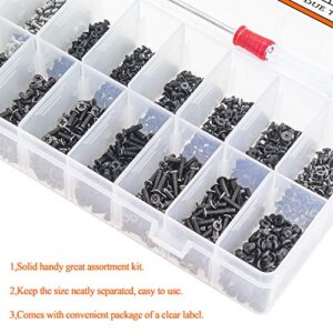 HELIFOUNER 800 Pieces Laptop Notebook Computer Screw Replacement Repair Kit, Electronic Repair Screws for SSD, Laptop Notebook Computer