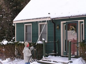 ice melt cup first time home owners: prevent ice dams, use the ice melt cup, threaded handle