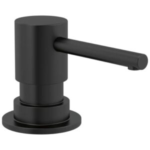 delta faucet rp100734bl trinsic metal soap dispenser, black
