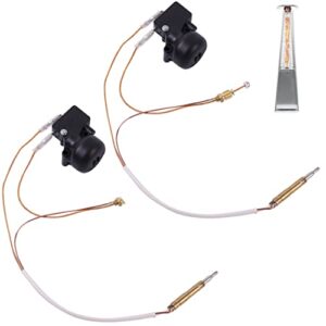 new propane gas patio heater repair replacement parts thermocoupler & dump switch control safety kit - 2 pack