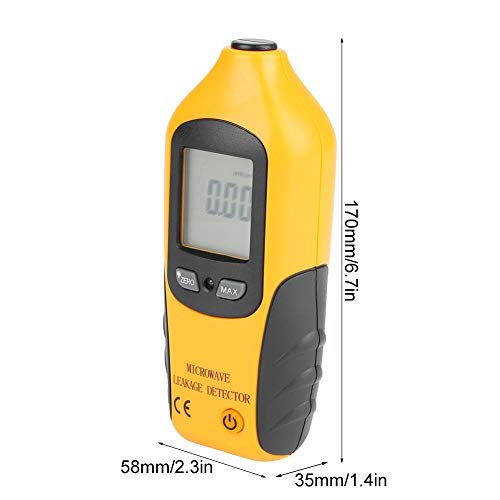 HtM2 Microwave Leakage Detector, LCD Display High Precision Radiation Meter Tester No Need Recalibration