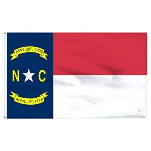 trade winds 4x6 north carolina flag 4'x6' foot flag banner (heavy duty 150d super polyester) premium fade resistant