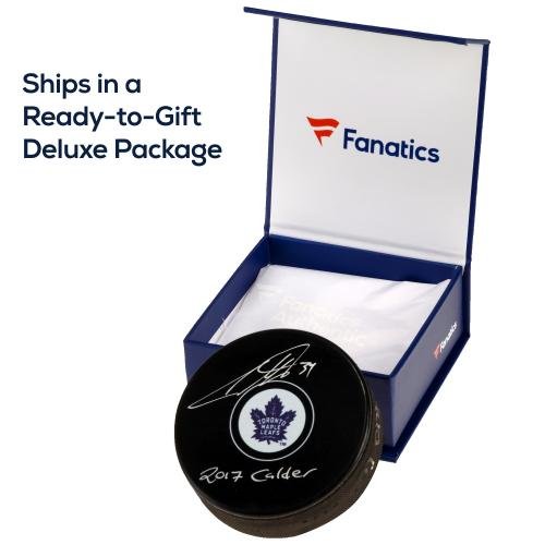 Zach Werenski Columbus Blue Jackets Autographed 2019 Model Official Game Puck - Autographed NHL Pucks