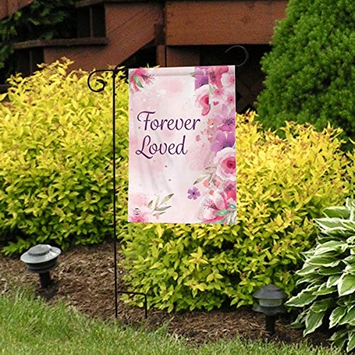 Briarwood Lane Forever Loved Floral Garden Flag Bereavement 12.5" x 18"