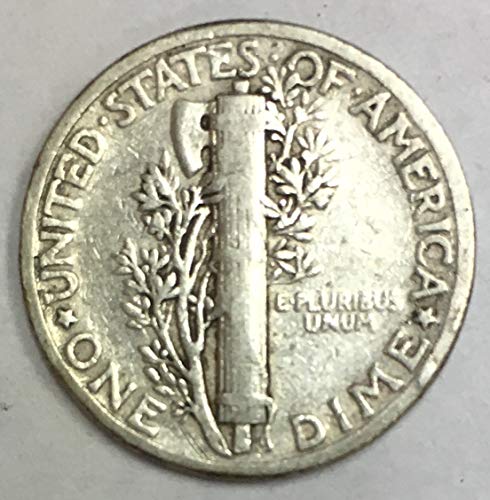 1942 P (ERROR) Mercury Dime 90% Silver 10c VG