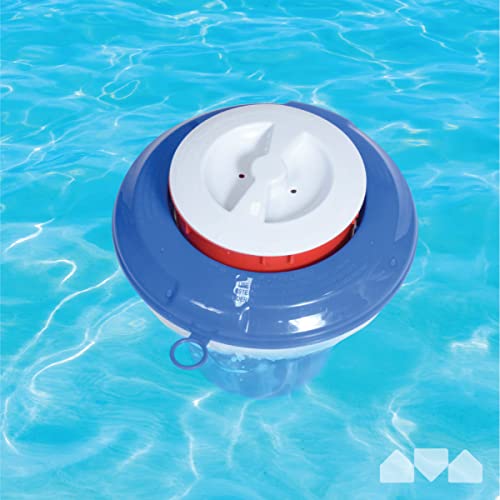 Milliard Chlorine Floater with Pop Red Empty Gauge, Floating Chlorinator Dispenser