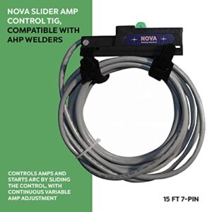 NOVA Slider TIG Amp Control, 7-pin female plug, Compatible with AHP Welders, 15ft