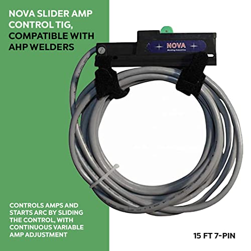 NOVA Slider TIG Amp Control, 7-pin female plug, Compatible with AHP Welders, 15ft