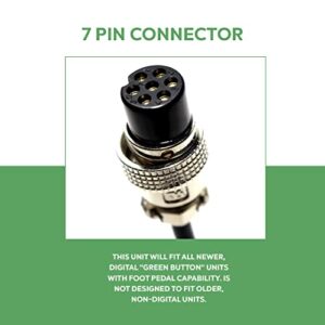 NOVA Slider TIG Amp Control, 7-pin female plug, Compatible with AHP Welders, 15ft