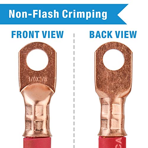 iCrimp Battery Cable Lug Terminal Crimping Tool, for 1/0, 2/0, 3/0, 4/0 Gauge, Battery Cable End, Heavy Duty Lug, Copper Wire Lug Crimper