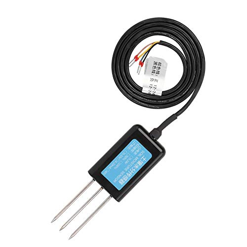 Single Soil Moisture Sensor,Jadpes Soil Moisture Sensor Humidity Temperature Electrical Conductivity Tester Meter RS485 Output