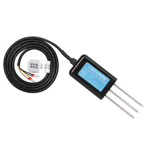 Single Soil Moisture Sensor,Jadpes Soil Moisture Sensor Humidity Temperature Electrical Conductivity Tester Meter RS485 Output