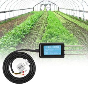 Single Soil Moisture Sensor,Jadpes Soil Moisture Sensor Humidity Temperature Electrical Conductivity Tester Meter RS485 Output