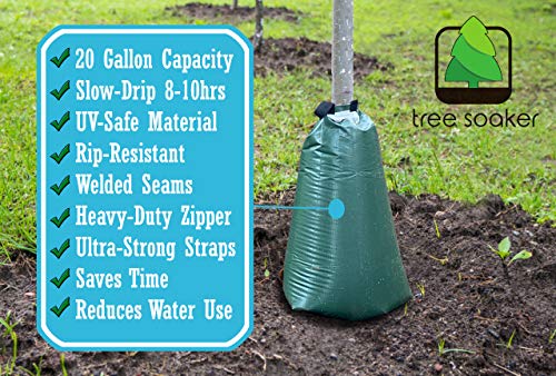 Tree Soaker Tree Watering Bag | 20 Gallon Slow Release Drip Tree Irrigation System | Watering Bag for Trees and Landscaping