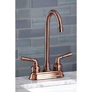 Kingston Brass KB496 Magellan Bar Faucet, Antique Copper, 2.75 x 2.75 x 2.13