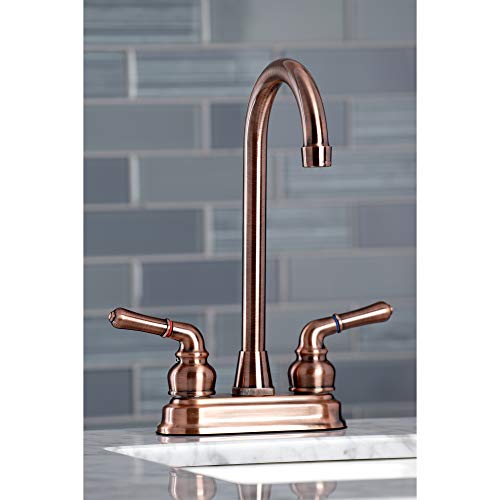 Kingston Brass KB496 Magellan Bar Faucet, Antique Copper, 2.75 x 2.75 x 2.13