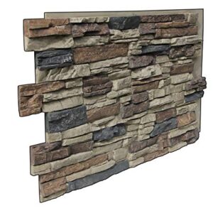 Tritan BP - Lightning Ridge 48 in. x 24 in. Class A Fire Rated Faux Stone Siding Panel Finished Nature Spirit