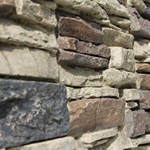 Tritan BP - Lightning Ridge 48 in. x 24 in. Class A Fire Rated Faux Stone Siding Panel Finished Nature Spirit