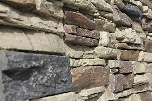 Tritan BP - Lightning Ridge 48 in. x 24 in. Class A Fire Rated Faux Stone Siding Panel Finished Nature Spirit