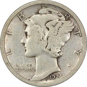 1924 s mercury dime vf
