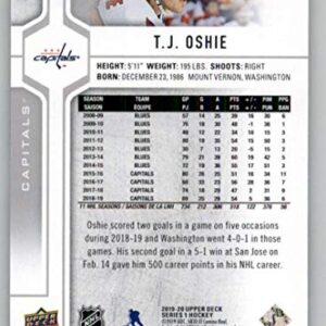 2019-20 Upper Deck #61 T.J. Oshie Washington Capitals NHL Hockey Trading Card