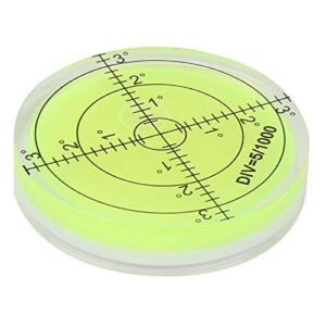 Level Bubble, 60mm Diameter High Precision Bullseye Bubble Spirit Level Horizontal Bubble Cardan Level with Scale for Tripod, Phonograph, Turntable