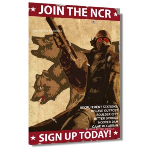 fallout new vegas join the new california republic ncr original art print 11x17