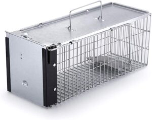 faicuk heavy duty squirrel trap chipmunk trap rat trap and other similar-size rodents - 16.3” x 6” x 6.7”