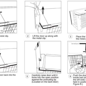 Faicuk Heavy Duty Squirrel Trap Chipmunk Trap Rat Trap and Other Similar-Size Rodents - 16.3” x 6” x 6.7”