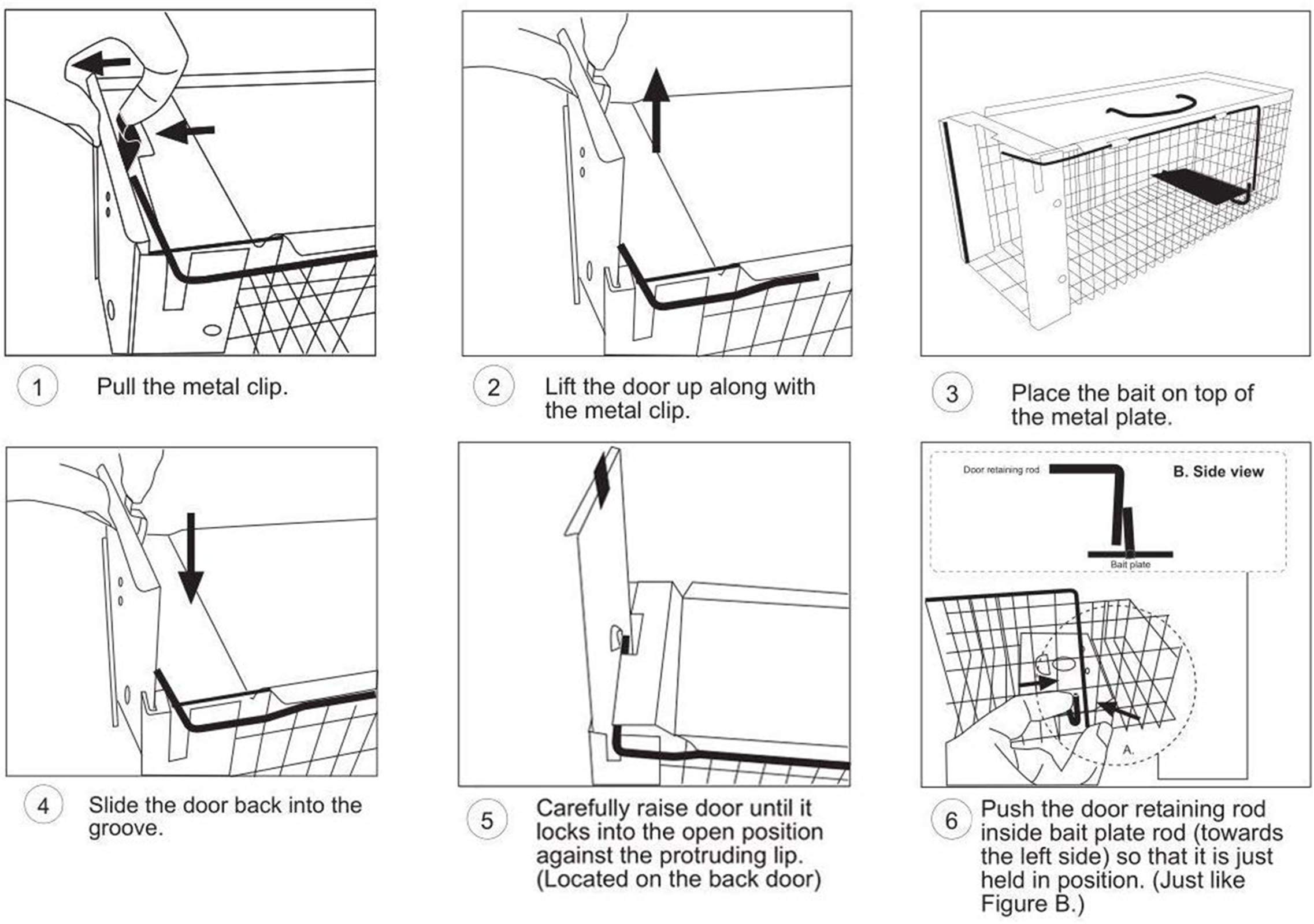 Faicuk Heavy Duty Squirrel Trap Chipmunk Trap Rat Trap and Other Similar-Size Rodents - 16.3” x 6” x 6.7”