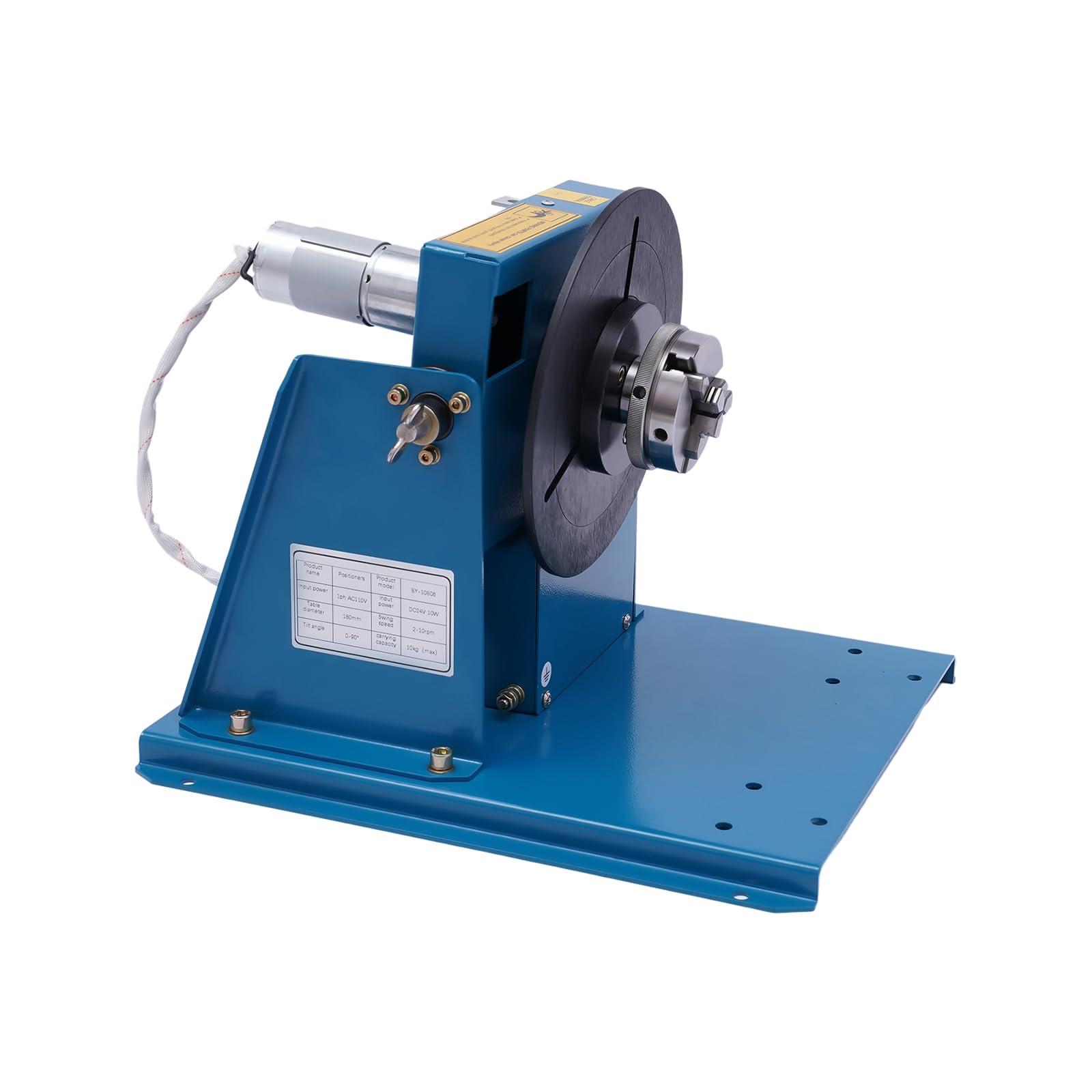 Rotary Welding Positioner Turntable Table 10KG 22LB Welding Positioner Positioning Turntable 0-90° Welder Positioner Turntable Machine 2-20RPM Adjustable Speed Positioning Rotary Turn Table