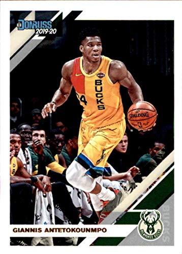 2019-20 Donruss #113 Giannis Antetokounmpo Milwaukee Bucks Basketball Card