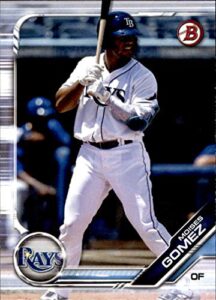 2019 bowman draft baseball #bd-143 moises gomez tampa bay rays official mlb trading card produced by topps