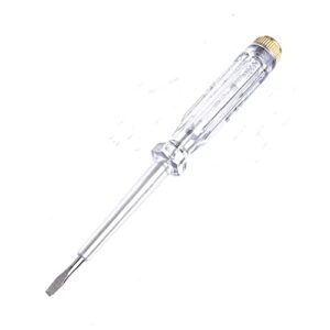 fielect test screwdriver, voltage detector pen light circuit tester electric test pen screwdriver neon tube ac/dc 100-500v clear 1pcs