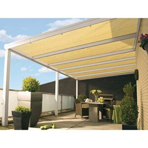 doeworks shade cloth, 8'x10' uv block sun shade canopy with grommets for outdoor pergola, patio, garden deck
